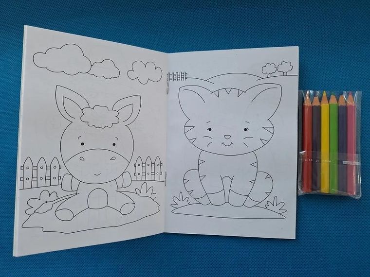 Na wsi. Mini kolorowanki