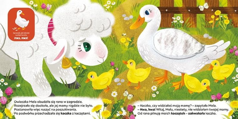 Na wsi. Owieczka Mela szuka mamy