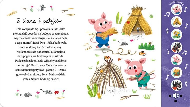 Naciśnij i posłuchaj! Bajka dźwiękowa. Trzy świnki