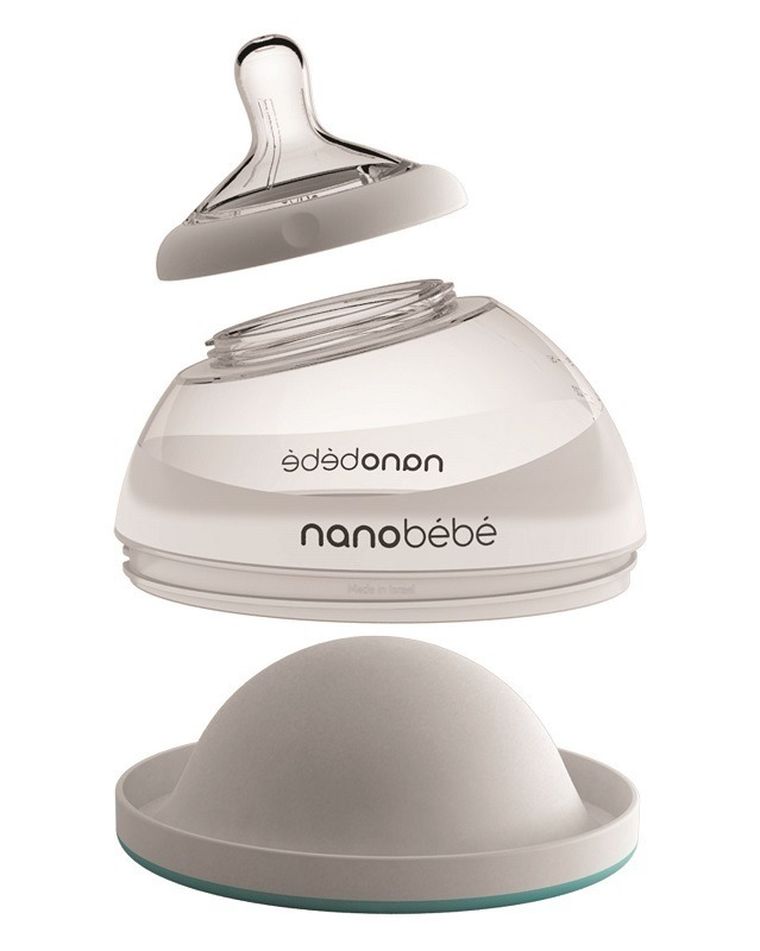 Nanobebe, butelka do karmienia i przechowywania pokarmu, 150 ml, turkusowa, 3 szt.