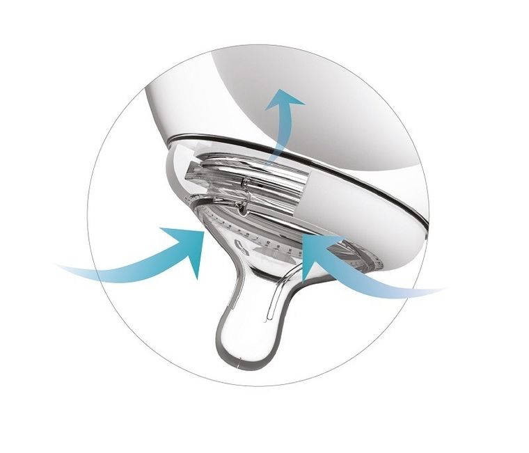 Nanobebe, smoczek silikonowy na butelkę o wolnym przepływie, 0m+, 2 szt.