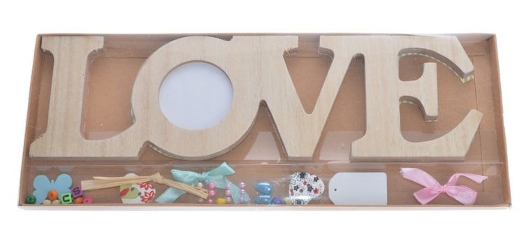 Napis love do samodzielnego ozdobienia, 31.5-1.5-12 cm