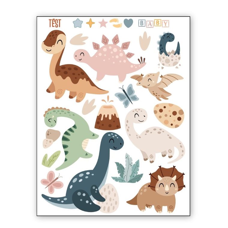 Naprasowanki, naplamki, Dinozaury 2