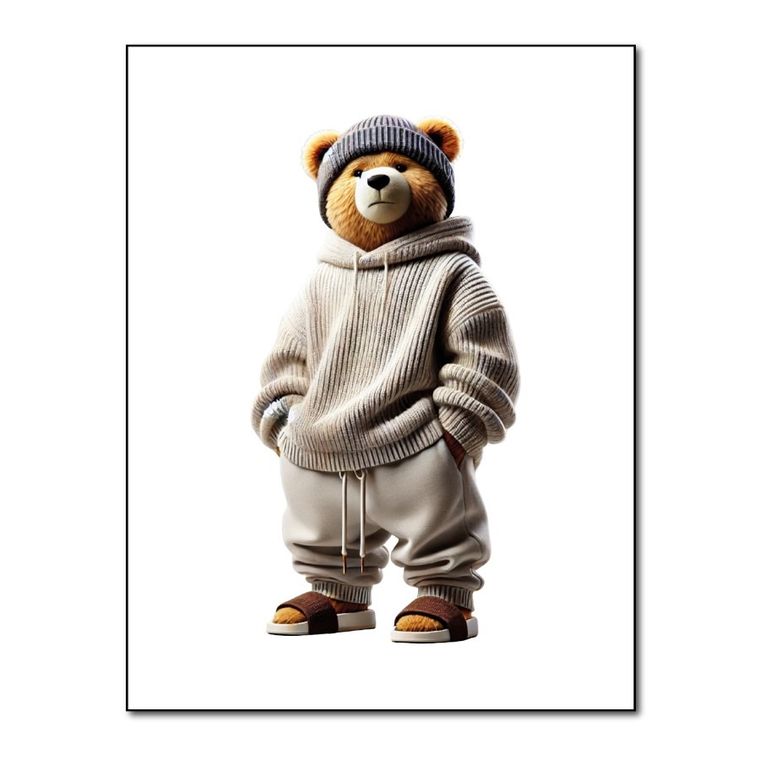 Naprasowanki, naplamki, Miś w klapkach