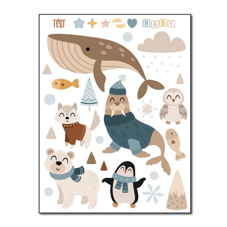 Naprasowanki, naplamki, Zwierzątka Arktyczne