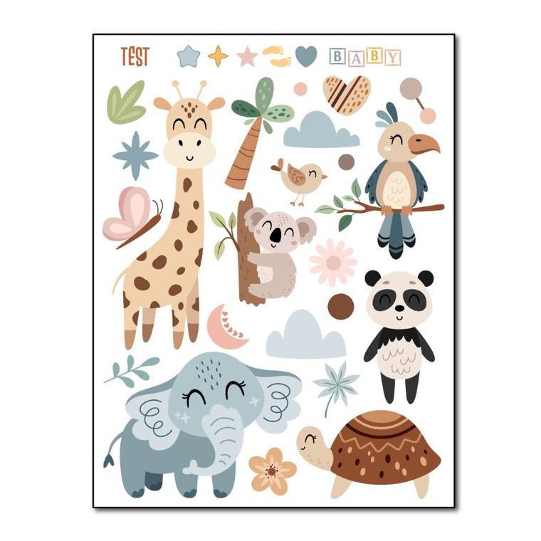 Naprasowanki, naplamki, Zwierzątka z Dżungli