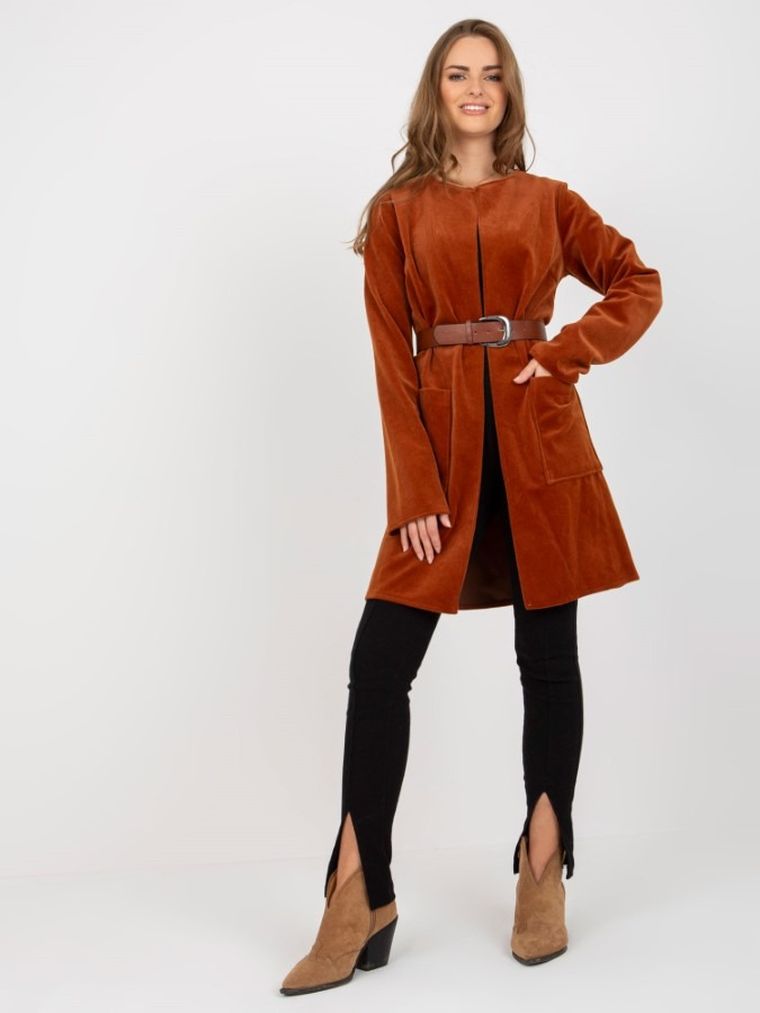 Narzutka damska, brązowa, Lakerta