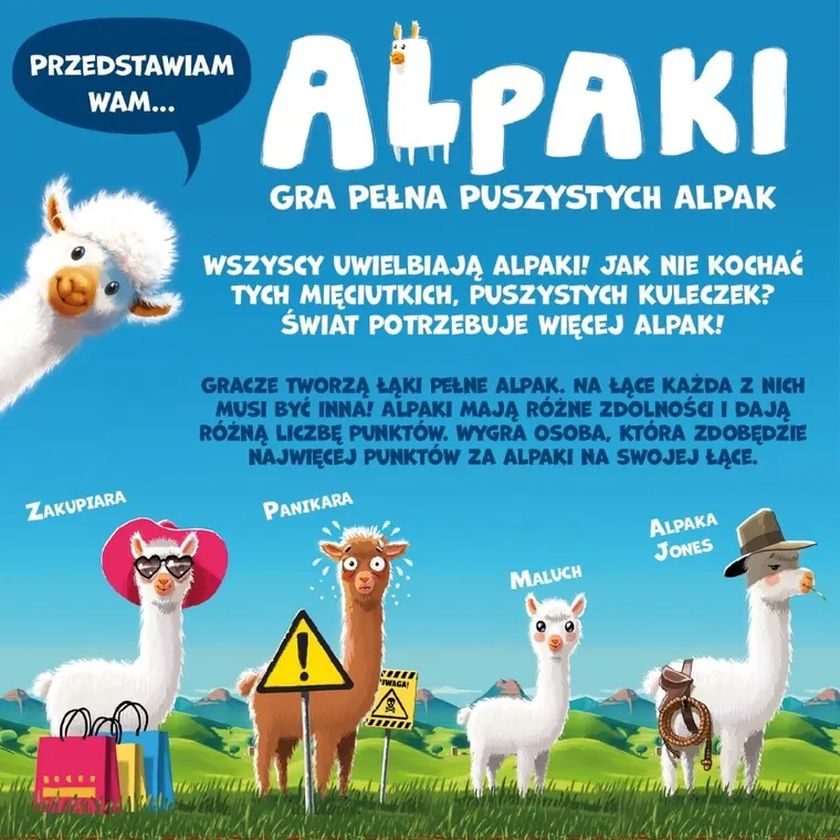 Nasza Księgarnia, Alpaki, gra familijna