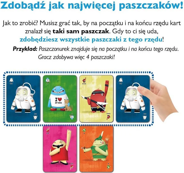Nasza Księgarnia, Paszczaki, gra karciana