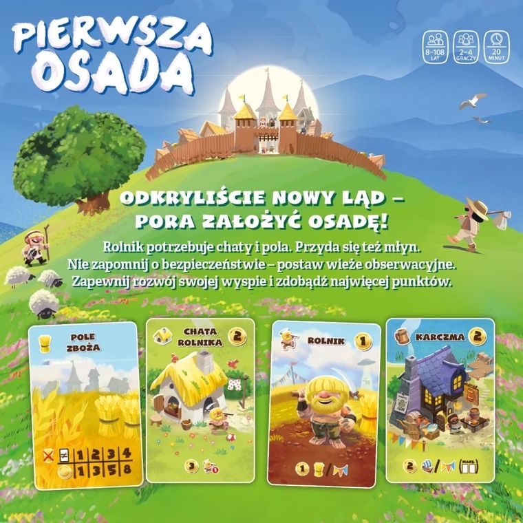 Nasza Księgarnia, Pierwsza Osada, gra karciana