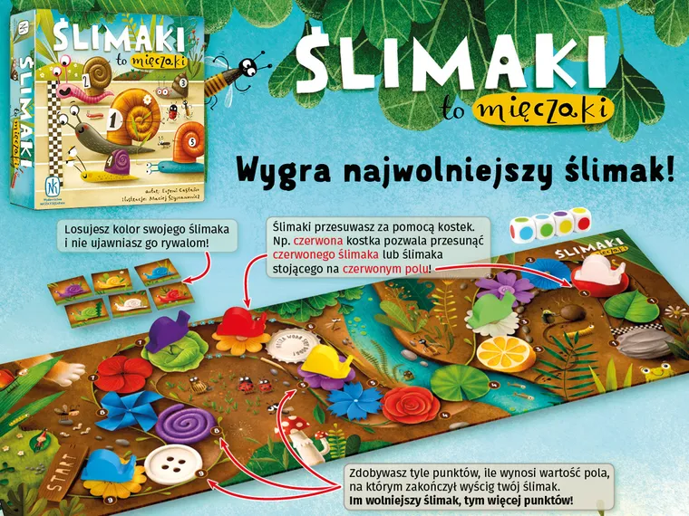 Nasza Księgarnia, Ślimaki to mięczaki, gra familijna