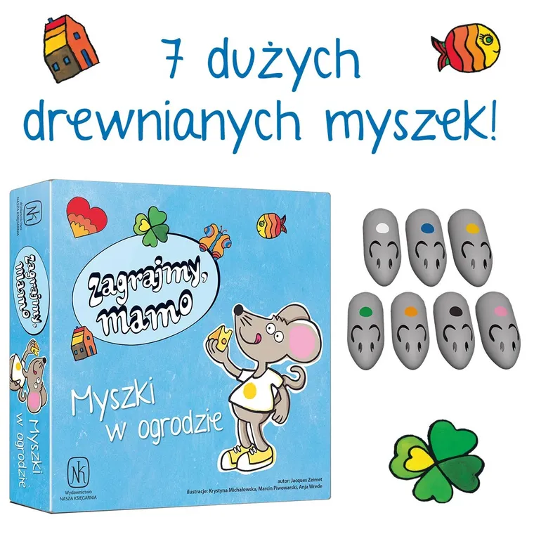 Nasza Księgarnia, Zagrajmy, mamo, Myszki w ogrodzie, gra familijna