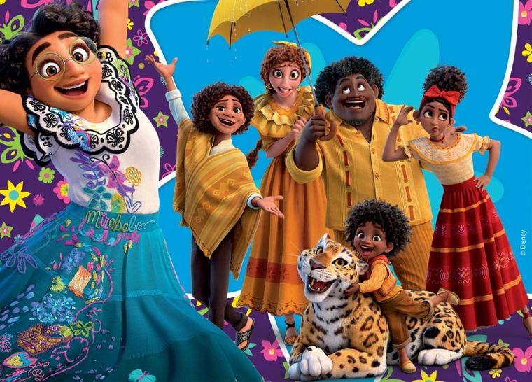 Nasze magiczne Encanto, puzzle podłogowe, dwustronne, maxi floor, 192 elementy