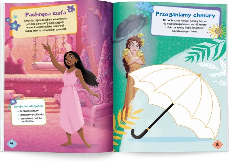 Nasze magiczne Encanto. Ubieranki, naklejanki