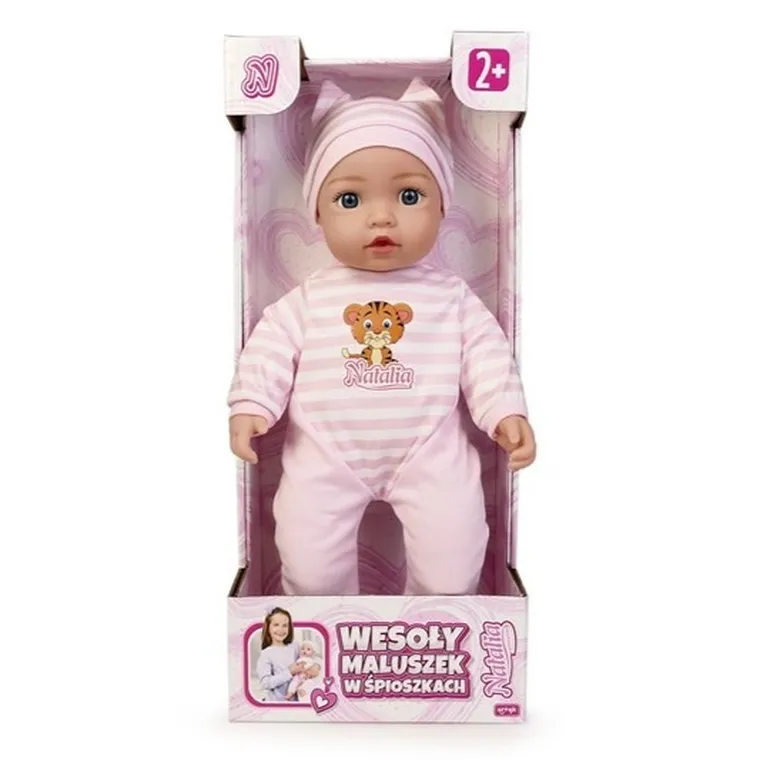 Natalia, interaktywna lalka bobas, 43 cm