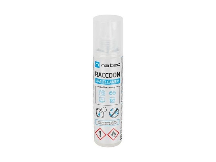 Natec, alkohol izopropylowy, RACCOON IPA CLEANER SPRAY, 250 ml