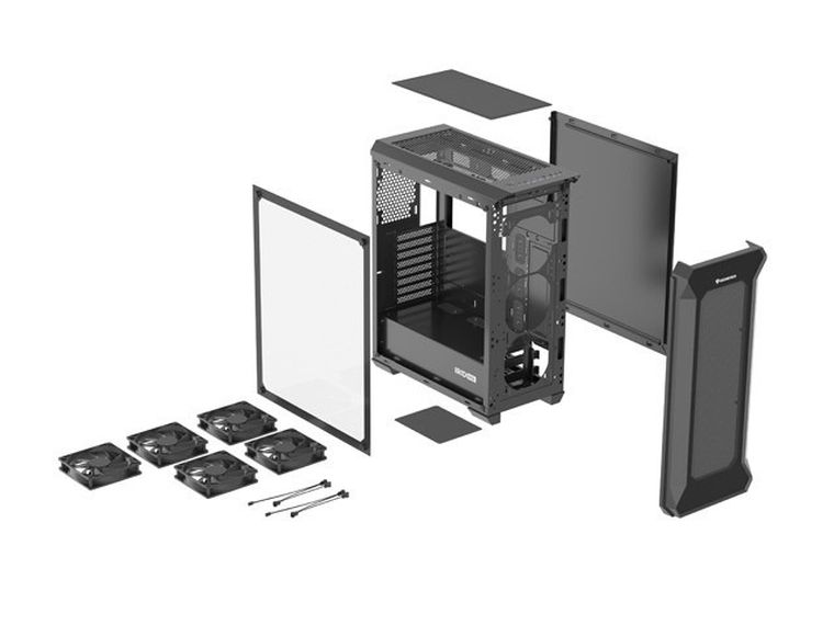 Natec, Genesis Irid 505F, obudowa komputerowa z oknem, USB 3.0