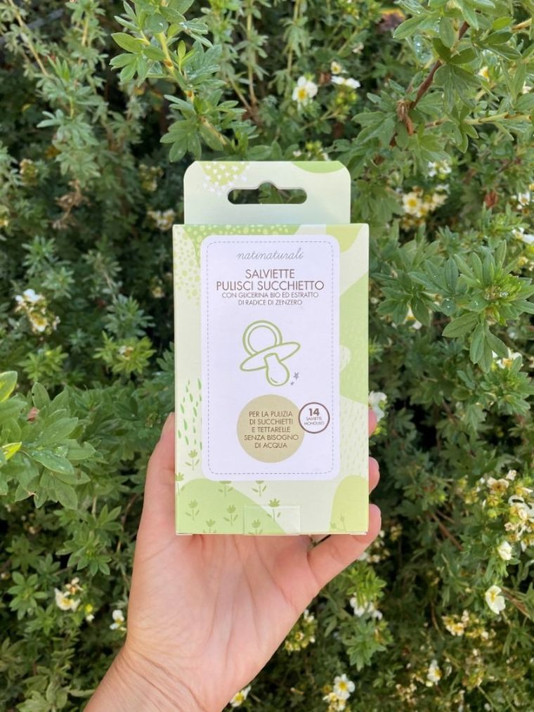 Natinaturali, jednorazowe chusteczki odkażające do smoczka, 0m+, 14 szt.