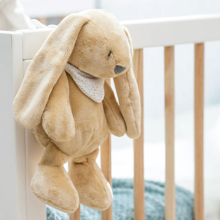 Nattou, Króliczek, lampka nocna pluszowa 4w1 z czujnikiem płaczu