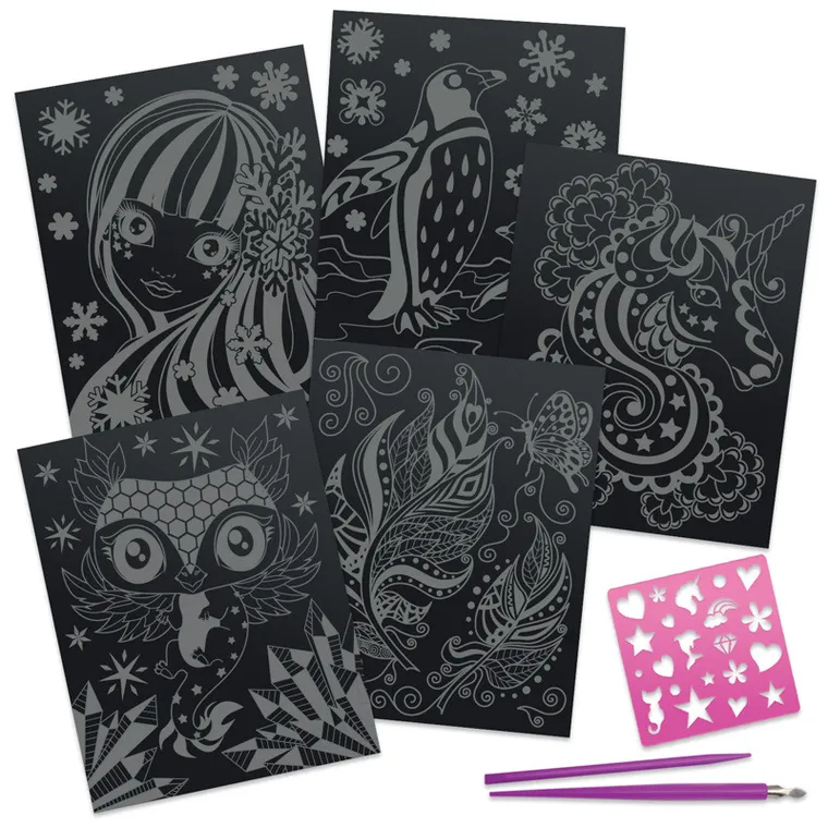 Nebulous Stars, Isadora, zdrapywanki rysikiem i szablonami