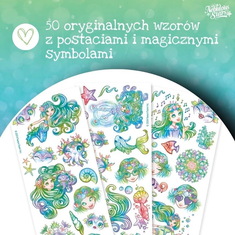 Nebulous Stars, Marinia, tatuaże dla dzieci, 50 szt.