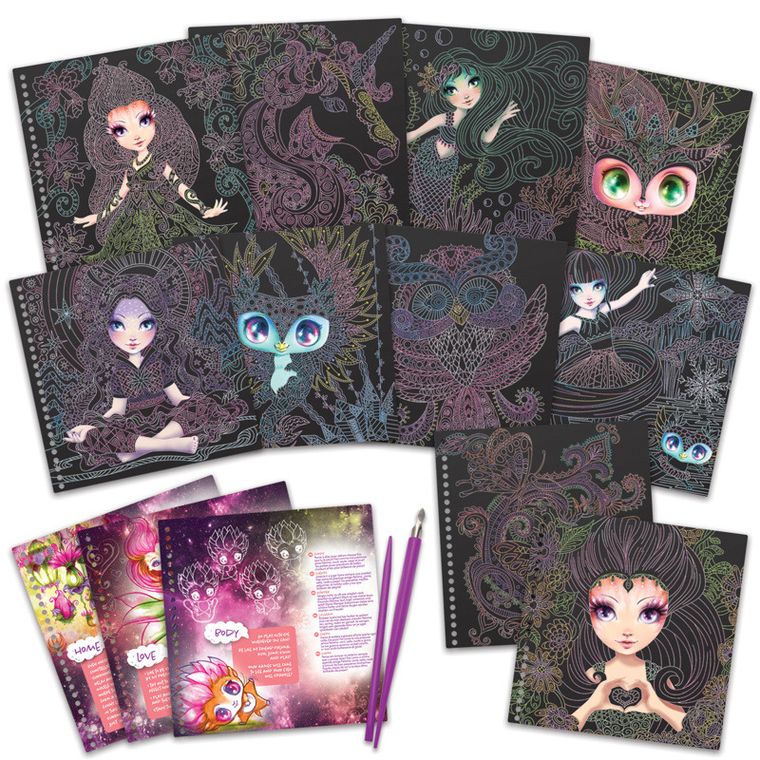 Nebulous Stars, Petulia, zdrapywanki dla dzieci, 14 arkuszy