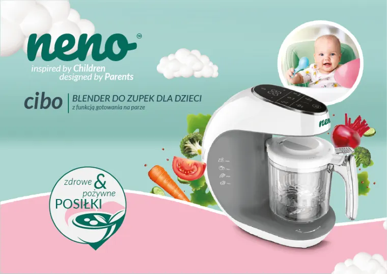 Neno, Cibo, parowy blender do zupek dla dzieci