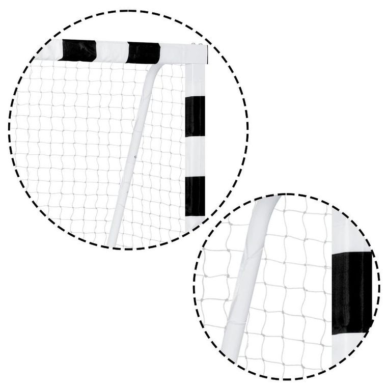 Neo-Sport, bramka piłkarska, czarno-biała, 300-160-90 cm