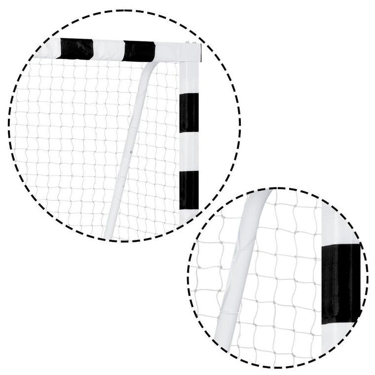 Neo-Sport, bramka piłkarska, czarno-biała, 300-200-120 cm