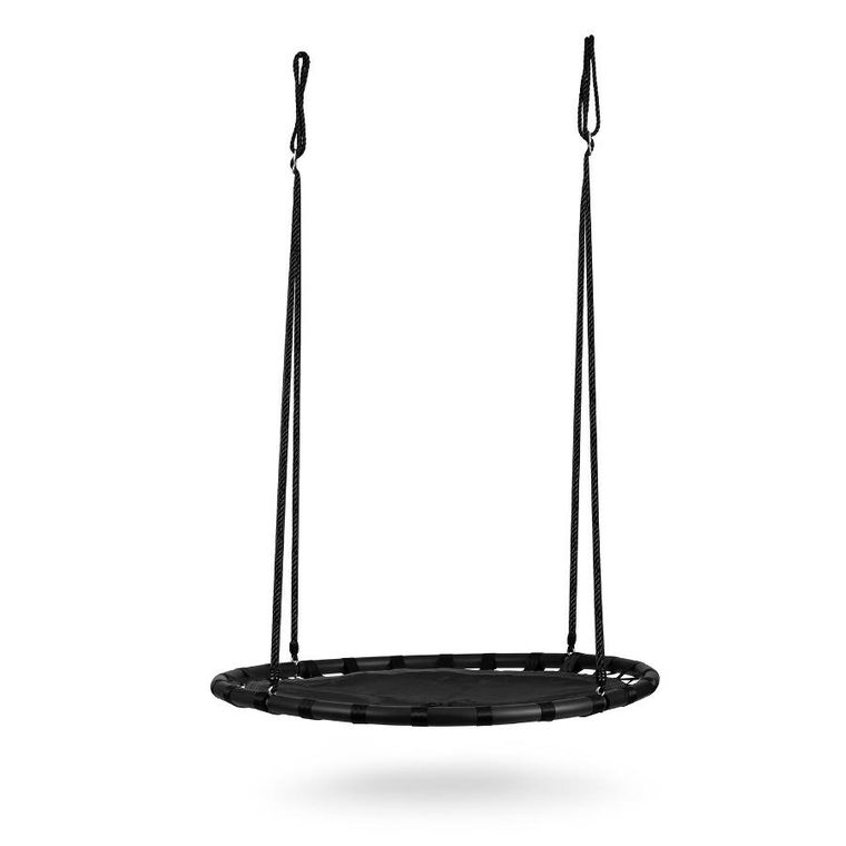 Neo-Sport, Swingo, huśtawka bocianie gniazdo, czarna, 110 cm