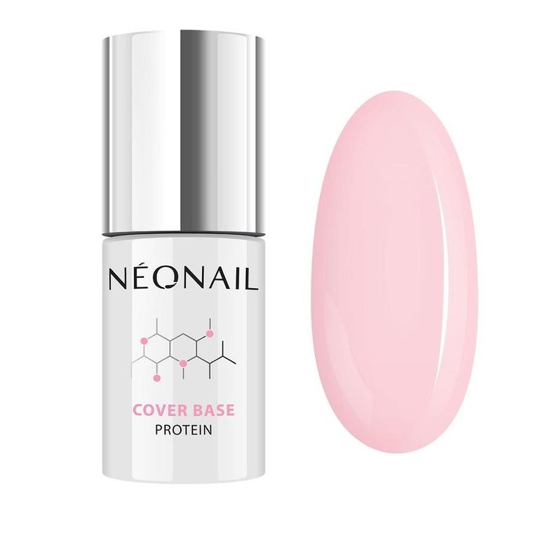 NeoNail, Cover Base Protein, proteinowa baza hybrydowa, nude rose, 7.2 ml
