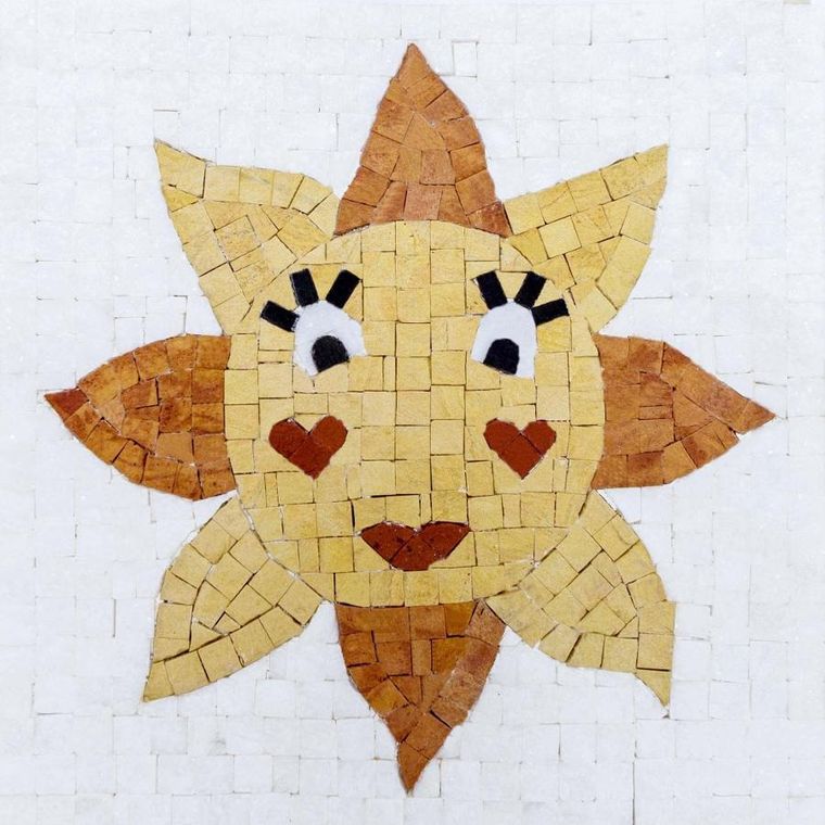 Neptune Mosaic, Słońce, mozaika