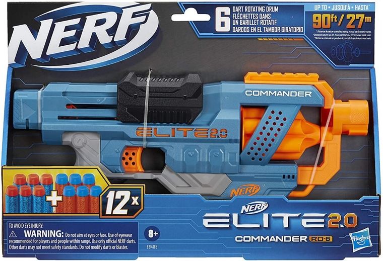 Nerf Elite 2.0, Commander RD-6, wyrzutnia i 12 strzałek