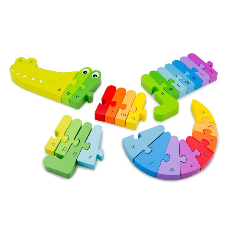 New Classic Toys, Krokodyl, puzzle z alfabetem