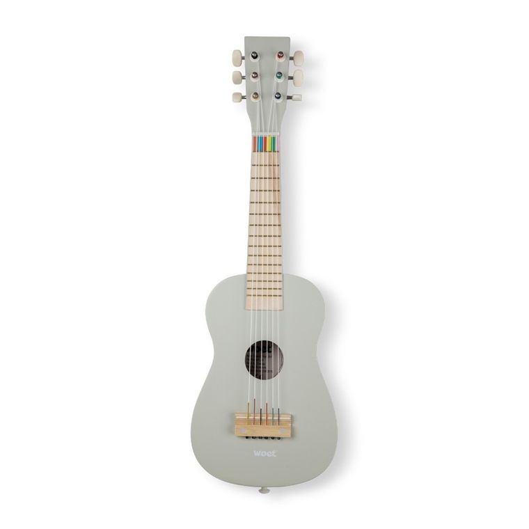 New Classic Toys, Woet, drewniana gitara, beżowa