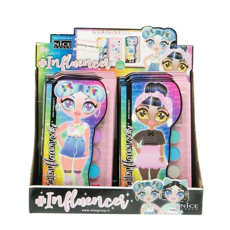 Nice Group, zestaw do makijażu, z lusterkiem - serduszkiem, 1 szt.