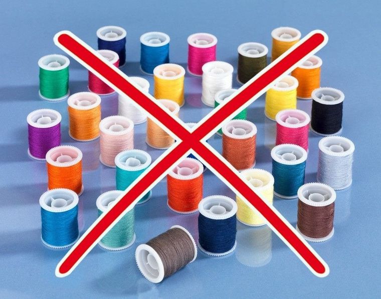 Nici do szycia przeźroczyste, 2 szt.