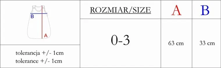 Nicol, Sarenki, niemowlęcy śpiworek, nieocieplany, 0-3 m