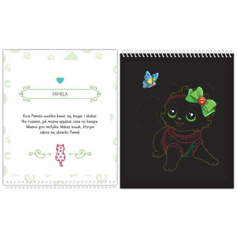 Niezwykłe kotki. Zdrapywanka z rysikiem