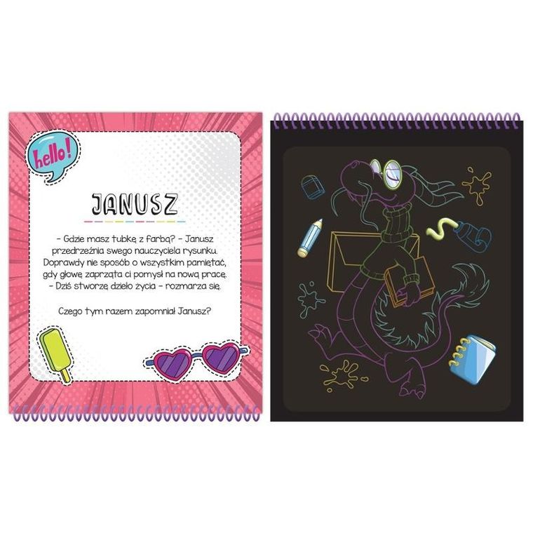 Niezwykłe smoki. Zdrapywanka z rysikiem