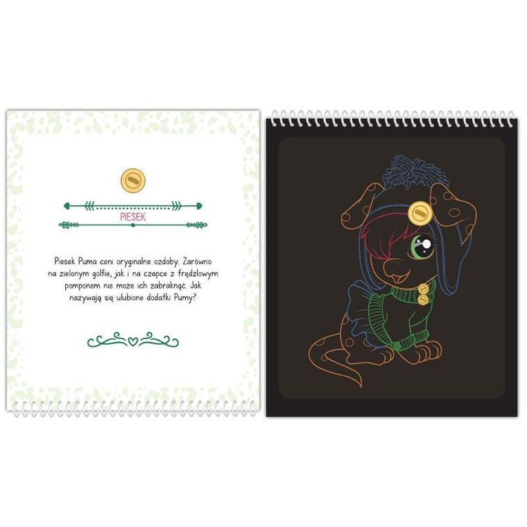 Niezwykłe zwierzaki. Zdrapywanka z rysikiem