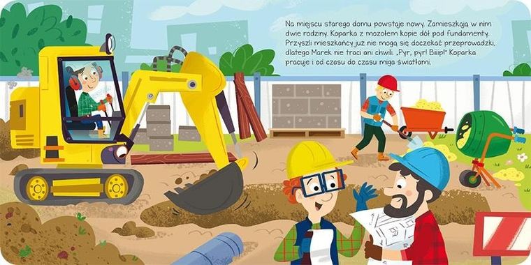 Niezwykły dzień... Koparka. Książeczka z dźwiękiem