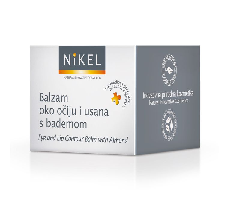 Nikel, Balsam pod oczy i wokół ust z olejkiem migdałowym głęboko nawilżający, 15 ml