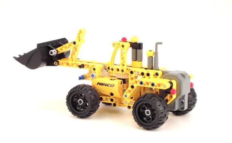 Ninco Tecnic, Koparka z napędem pull-back, klocki, 213 elementów