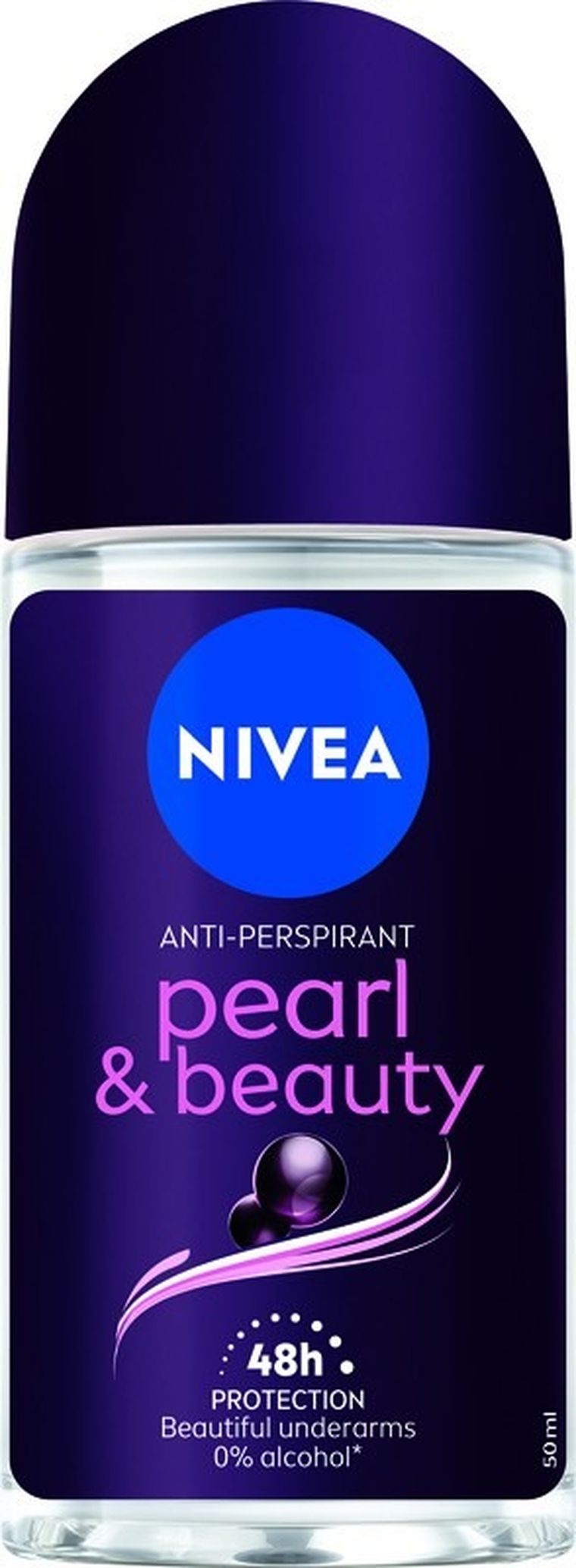 Nivea, dezodorant, pearl&beauty, black, roll-on, 50 ml