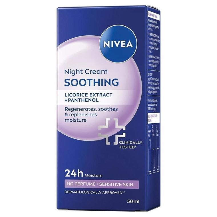 Nivea, kojący krem ​​na noc, 50 ml