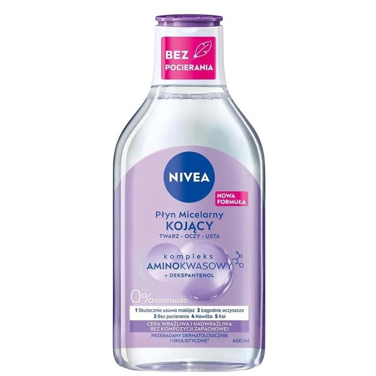 Nivea, MicellAir, kojący płyn micelarny cera wrażliwa i nadwrażliwa, 400 ml