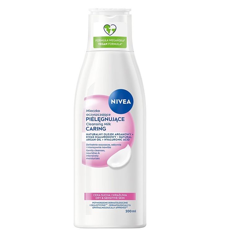 Nivea, mleczko oczyszczające cera sucha i wrażliwa, 200 ml