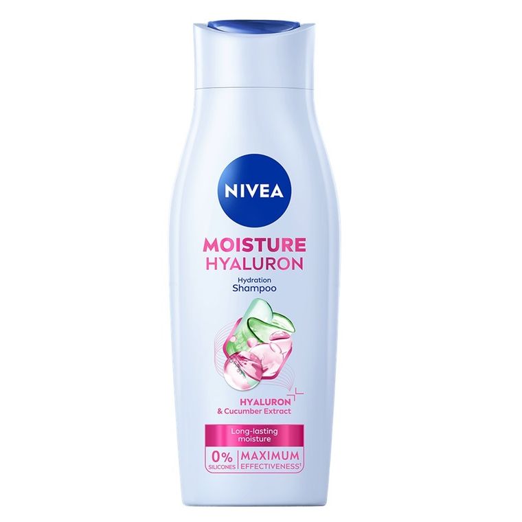 Nivea, Moisture Hyaluron, szampon nawilżający z hialuronem, 400 ml