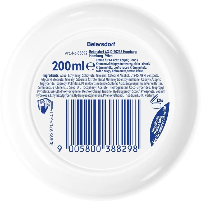 Nivea, Soft Daily UV, krem intensywnie nawilżający SPF15, 200 ml